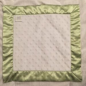 Swaddle Designs Baby Lovie Plush Dots Green White Mini Security Blanket